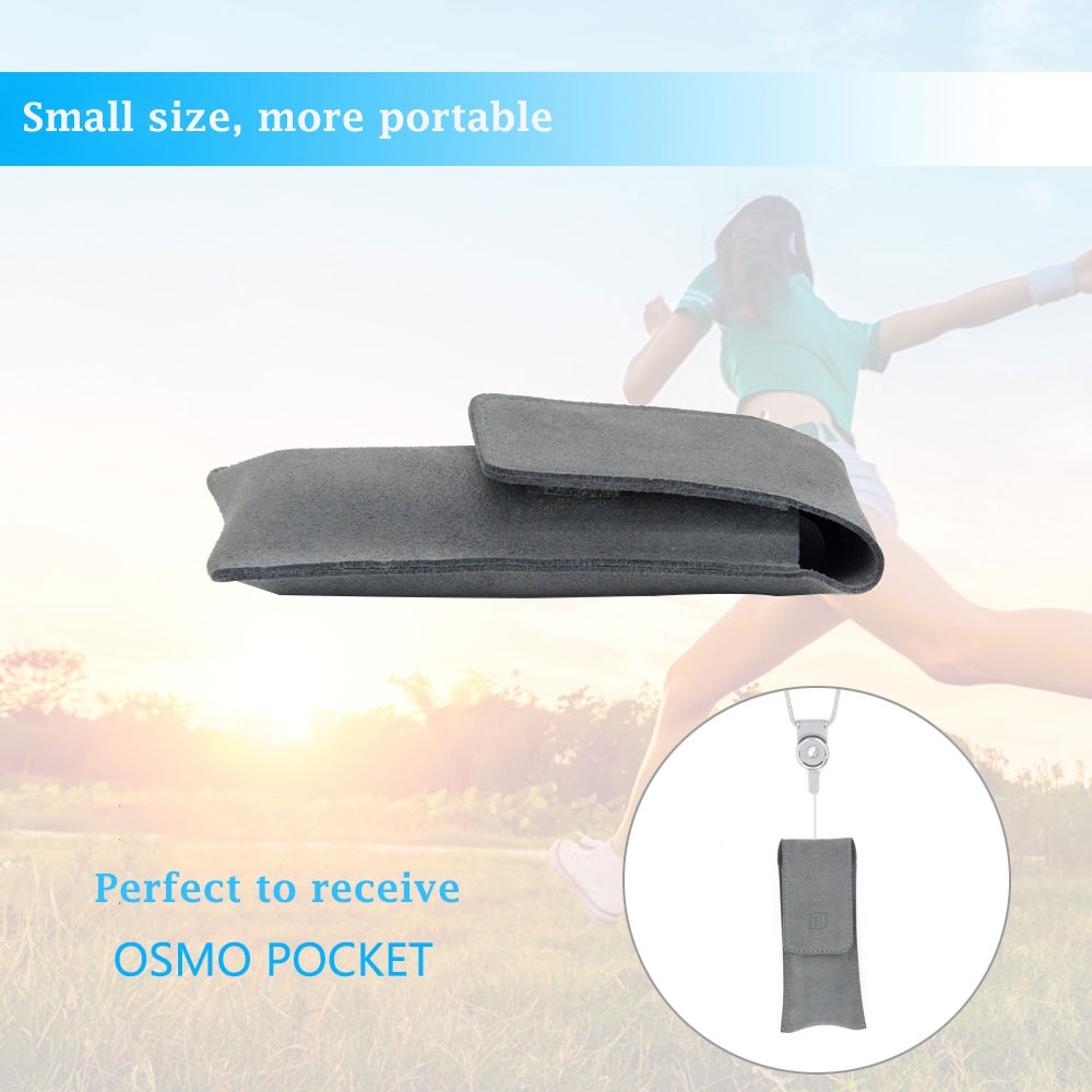 Storage Bag Mini Carry Case PU Leather Microfiber Bag Travel Bag For DJI Osmo Pocket Handheld Gimbal Accessories