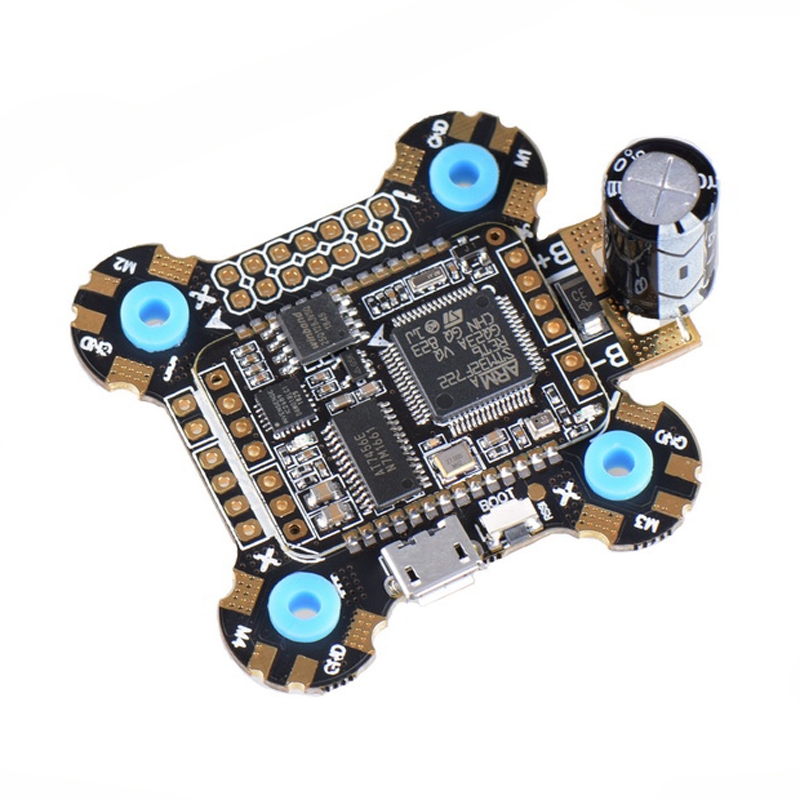 JHEMCU F722 Betaflight Flight Controller 2-6S OSD 5V/2A BEC Current with 25V/1000uF Capacitor 30x30mm 12.8g