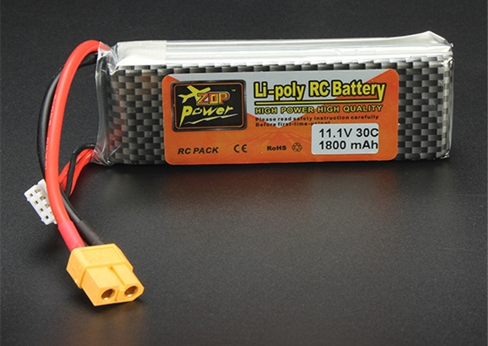 ZOP Power 11.1V 1800mAh 30C Lipo Battery T Plug XT60 Plug