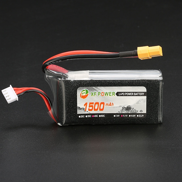 XF Power 11.1V 1500mAh 3S 45C Lipo Battery XT60 Plug