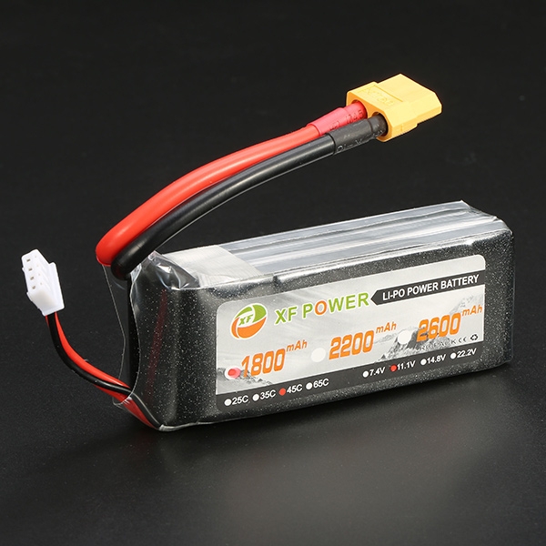 XF Power 11.1V 1800MAH 3S 45C Lipo Battery XT60 Plug