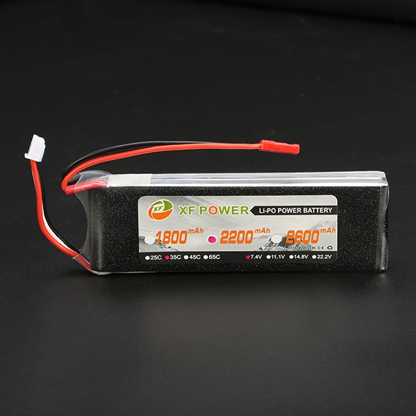 XF Power 7.4V 2200mah 2S 35C Lipo Battery JST Plug