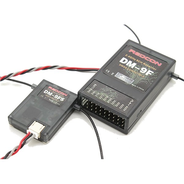 Redcon 2.4G 9CH DM9F DMSS Receiver With DM9FS Satellite JR XG7 XG8 XG11 Compatible 