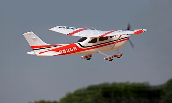 Sonicmodell Cessna 182 V2 1410MM Wingspan Red With Flap LED PNP