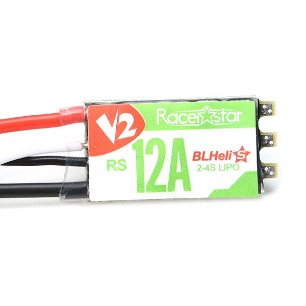 Racerstar RS12A V2 12A BB2 Blheli_S 2-4S Opto ESC Support Oneshot42 Multishot for FPV Racer