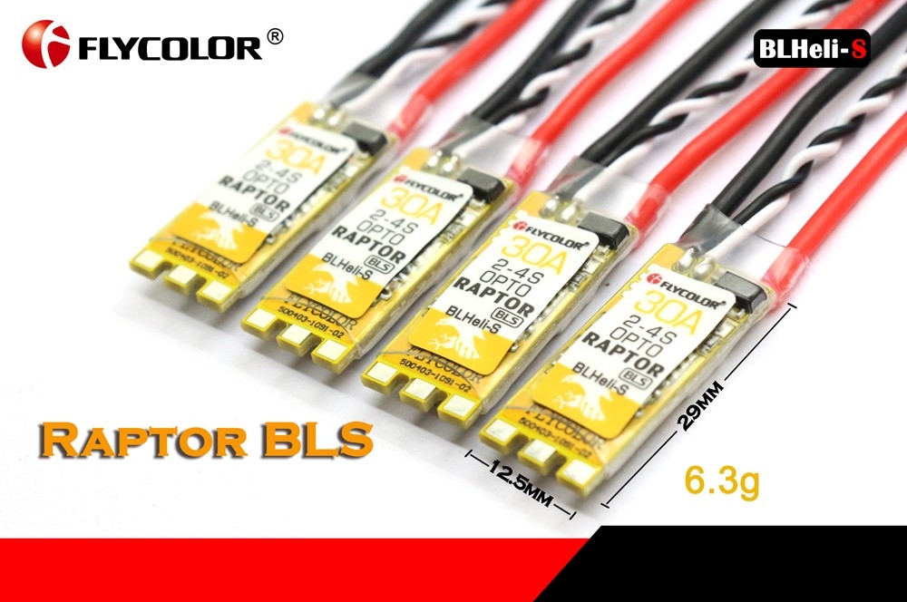 Flycolor Raptor BLHeli-S 2 - 4S 30A OPTO Brushless ESCs 4pcs