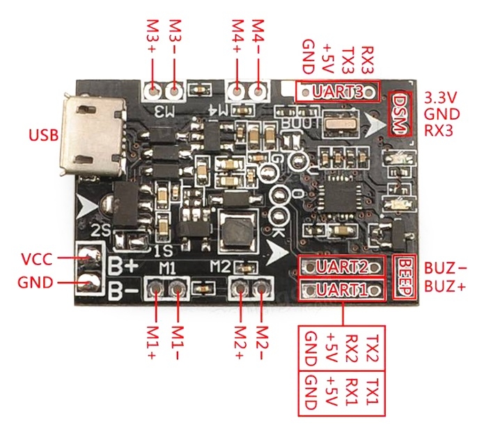 SP RACING F3 EVO Brushed Flight Controller