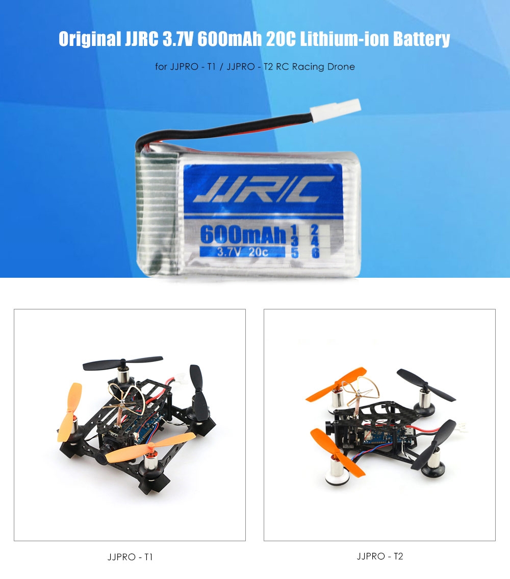 Original JJRC 3.7V 600mAh 20C Lithium-ion Battery with 51005 Plug