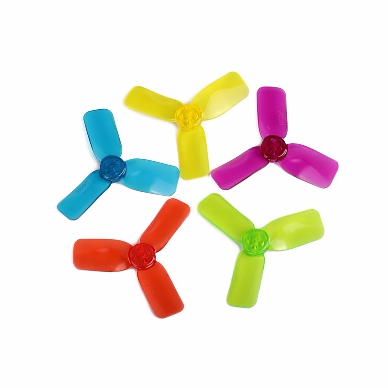 8 Pair DYS 2030 1.5mm Hole 2 Inch 3 Blade Propeller Triblade Bullnose Prop Red Orange Yellow Green Blue Purple