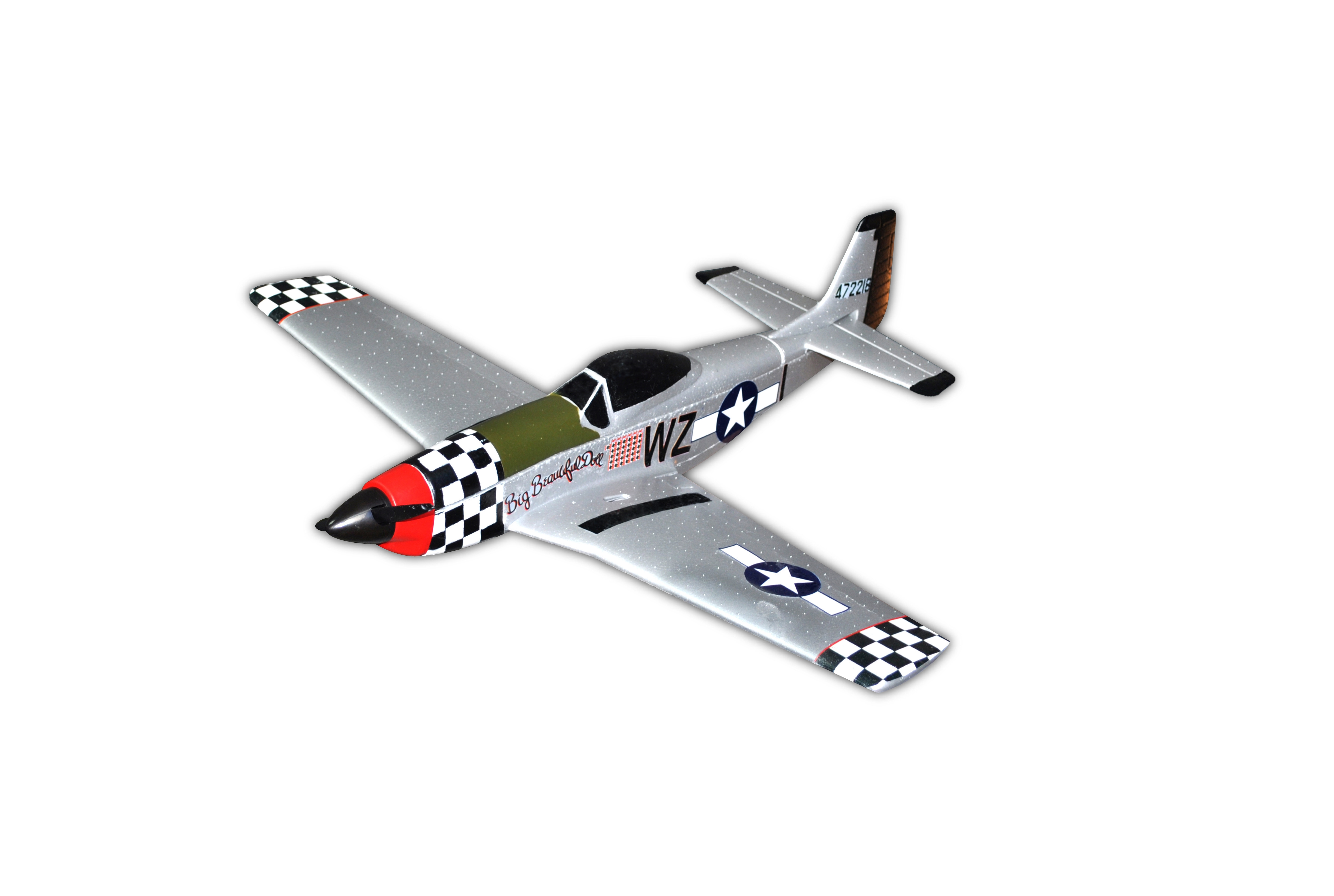 P-51 650mm Wingspan EPO RC Airplane Warbird Funfighter Brushless Version PNP