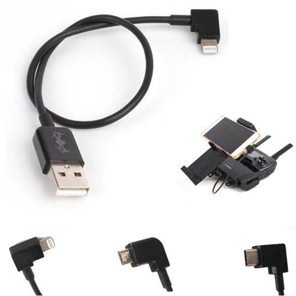Transmitter Data Connected Cable to IOS Android TYPE-C for DJI Spark Mavic Pro Phantom 3/4 Inspire
