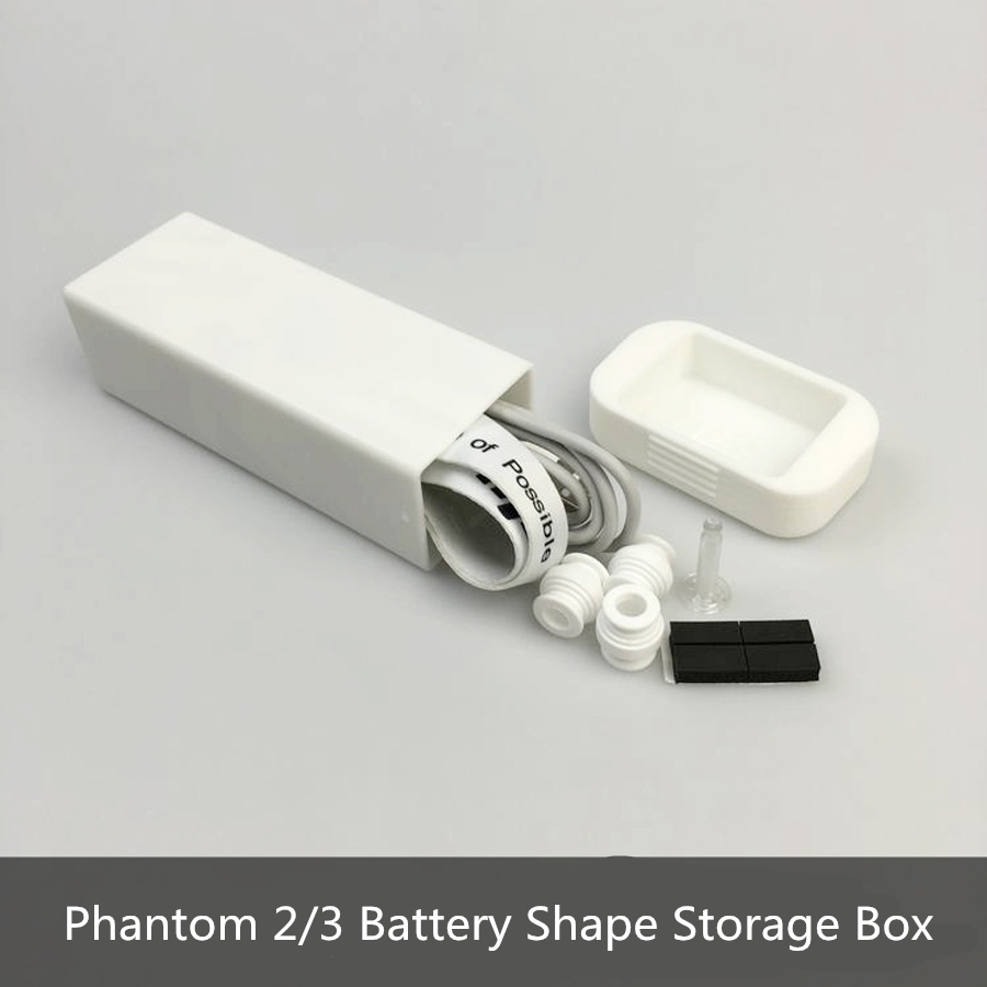 Battery Shape Storage Box 3D Printing RC Quadcopter Spare Parts For DJI Phantom 2 Phantom 3