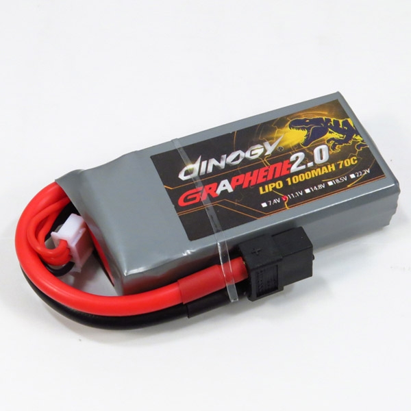 Giant Power Dinogy Graphene 2.0 1000mAh 11.1V/3S 70C LiPo Battery For RC Models