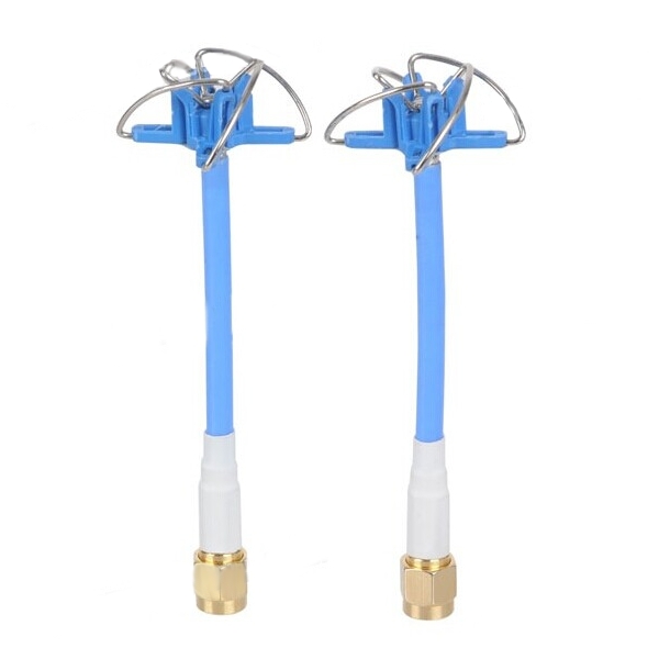 Aomway 5.8G 5dBi FPV 4 Leaf Clover AV Transmission RHCP Antenna 1 Pair SMA w/Canopy For RC Drone