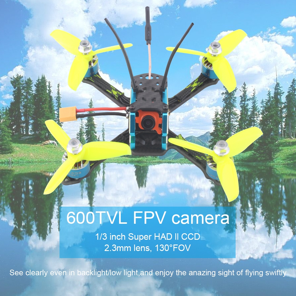 Rcharlance Space Gear GT140mm 5.8G FPV Racing Drone BNF/PNP Omnibus F4 Flight Controller 28A Blheli_S ESC