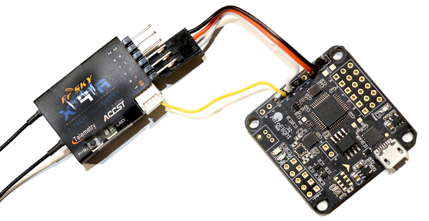 Taranis Connecting SBus and SmartPort to a Naze32 Rev 6 - the easy way - HowTo