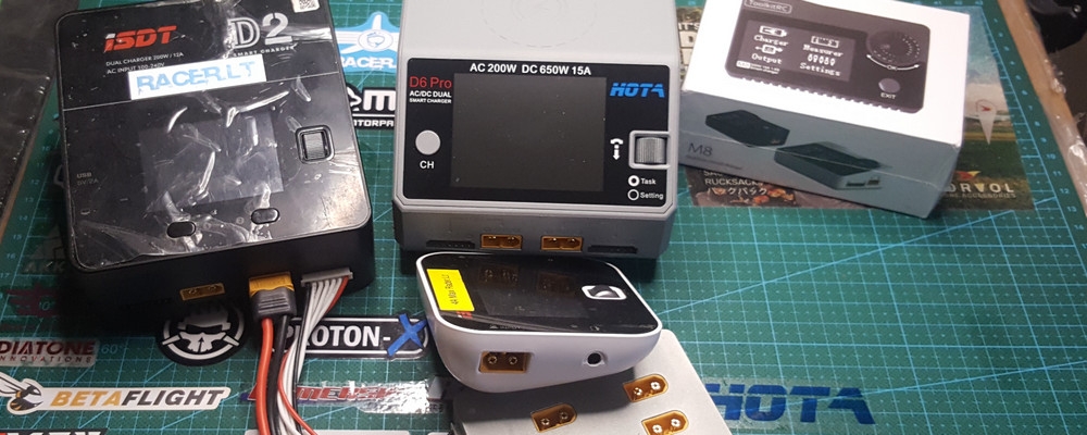 4 battery balance chargers for drone racer of 2019